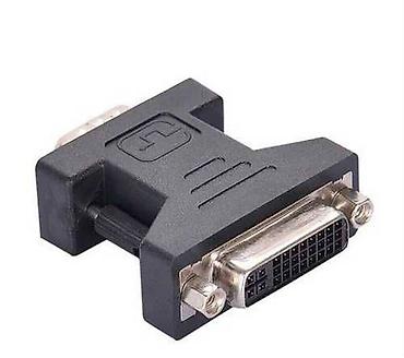dvi vga: Адаптер DVI-I (24 + 5 pin) female - VGA (15 pin) male. переходник — 4
