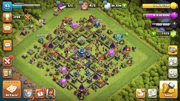 Video oyunlar üçün aksesuarlar: Clash of clans hesabi 13 bb 5 seviye 1kupa sekil kohnedi deye 1500 du