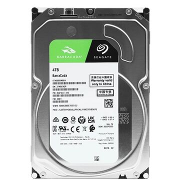 yaddaş diski: Daxili Sərt disk (HDD) Seagate, 4 TB, 5400 RPM, 3.5", Yeni