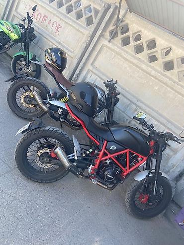 Мотоциклы: Мотоцикл в стиле scrambler / custom на базе Senke SK 250. Эффектный — 4