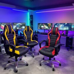 Ofis və oyun kresloları: Yeni, Təkərli, Qolları tənzimlənir, Dəri — 27