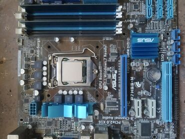 ноутбук asus: Материнская плата, Б/у, Asus, LGA1156, Micro-ATX, Для ПК