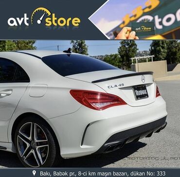 tap az tekerler: Mersedes w117 CLA ara spoiler. Hər cür maşın aksesuarının satışı