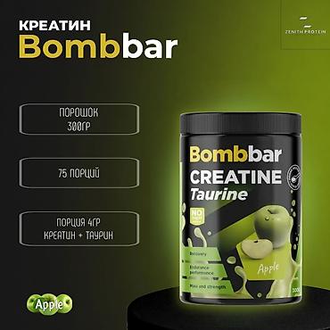 creatin: Bombbar Creatine + Taurine, вкус Apple - Формат: порошок - Масса — 1