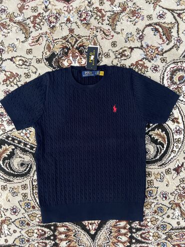 Футболки: Мужская футболка, L (EU 40), Polo Ralph Lauren, Новый, цвет - Синий, Самовывоз, Бесплатная доставка, Платная доставка