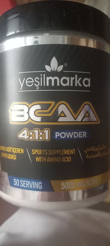 Amino: BCAA Yeşilmarka Ananaslı 4 qutu alınıb. 2sini satıram. 1i 20