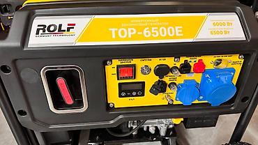 Генераторы: Инверторный бензиновый генератор ROLF TOP-6500E - Номинальная — 4