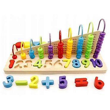 mima vozicek: EDUKATIVNA RAČUNALJKA + DRVENI BROJEVI – ECO TOYS Šifra proizvoda — 3