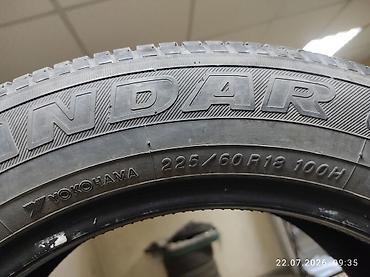 Летние шины YOKOHAMA. 225/60 R18. 3шт+1 другого бренда того же