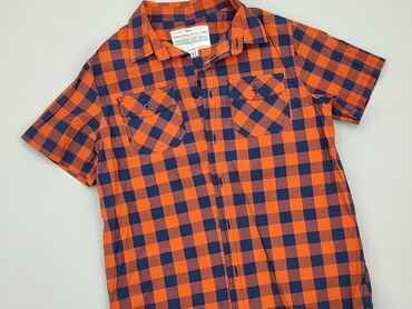 Koszula 12 lat, stan - Idealny, wzór - Kratka, kolor - Pomarańczowy