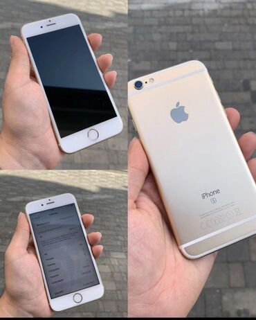 işlənmiş iphone x: IPhone 6s, 128 GB, Sarı, Barmaq izi