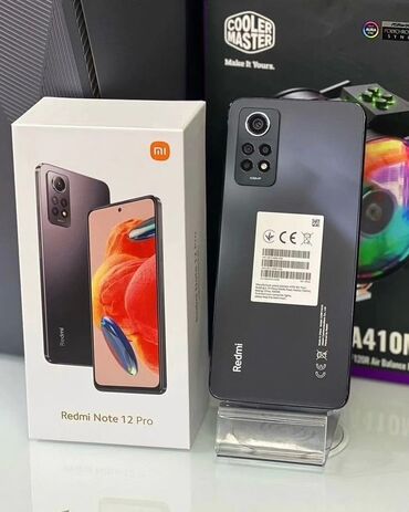 телефоны бу редми: Redmi, Redmi Note 12, Колдонулган, 256 ГБ, түсү - Кара