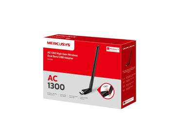 аккумулятор usb: Wifi adapter Mercusys MA30H AC1300 📡 Ümumi Xüsusiyyətlər Wifi adapter