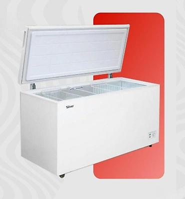 Холодильное оборудование: Silver 400 L Chest FreezerHacim: 400 litrlik geniş daxili sahə. Enerji — 1