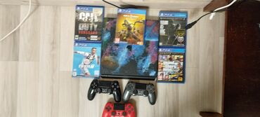 диск на пс3: PS4 SLIM + 5 дисков оригинал (GTA V, CALL OF DUTY, TLOU PART1,FIFA 19)