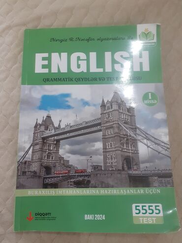 Testlər: Ingilis dili 5555test .13 manat deyil. 6 manata.✅ içi səliqəli və