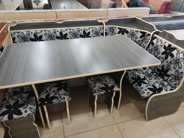 Кухонные столы и стулья: Кухонный стол и стул, Новый, Бесплатная доставка, цвет - Бежевый — 22