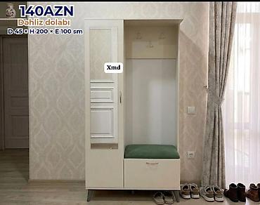 Dəhliz dolabı Ölçülər: D 45 × H 200 × E 100 sm Qiymət: 140 AZN