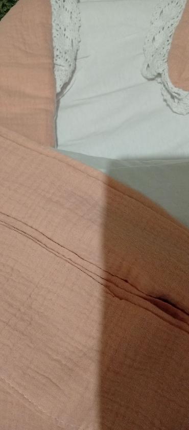 bed sheets: Муслиновый конверт для выписки с роддома, в пудрово‑персиковом цвете — 3