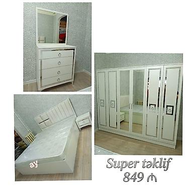 taxt ucun matras: İkinəfərlik çarpayı, Termo, Dolab, 2 tumba, Azərbaycan, Yeni — 1
