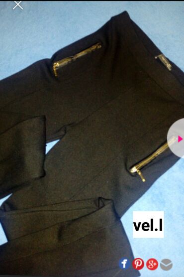 bele pantalone ženske: M (EU 38), Regular rise