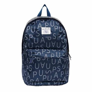 Rukzaklar: USPA naxışlı bel çantası (ryukzak) - Rəng: tünd göy/qaraya yaxın, boz — 6