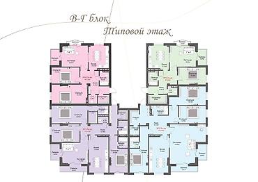 n group: 3 комнаты, 102 м², Элитка, 3 этаж, ПСО (под самоотделку) — 5
