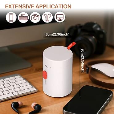 imice: Kompakt 20‑hissəli elektronika təmizləmə dəsti - Silindrik, qapaqlı — 3