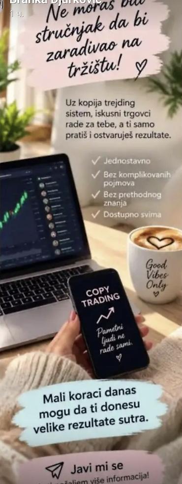 Financial and legal: Usluga: Copy trading – automatizovano praćenje iskusnih tradera Opis — 1