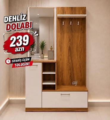 koridor dolapları: Dehliz dolabı – funksional və zərif dizayn - Rəng və material: ağ və — 1