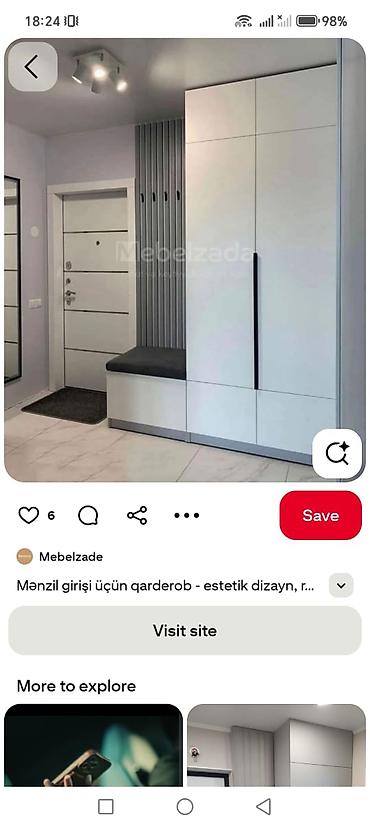 saloglu mebel gence: Mənzil girişi üçün müasir vestiyer-garderob dəsti - Dizayn — 1