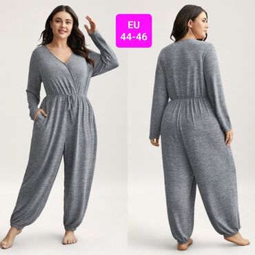 svilene spavacice: 2XL (EU 44), Single-colored, color - Grey