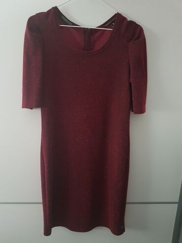 Haljine: Maison Scotch M, bоја - Crvena, Poslovni, Dugih rukava — 8