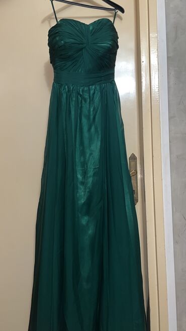 Haljine: M, bоја - Maslinasto zelena, Večernji, maturski, Top (bez rukava) — 6