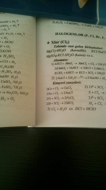 Kimya: Kimya 10-cu sinif, Ünvandan götürmə — 16