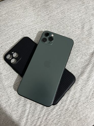 пионер 9: IPhone 11 Pro Max, Б/у, 256 ГБ, Зеленый, Чехол, 85 %