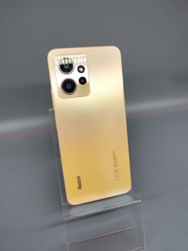 Redmi: Redmi, Redmi Note 12, Б/у, 128 ГБ, цвет - Золотой, 1 SIM, 2 SIM