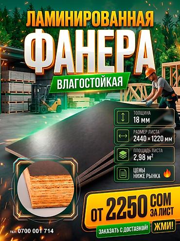 топол: Фанера, Ламинированная, Для строительства, Тополь, Для опалубки — 5
