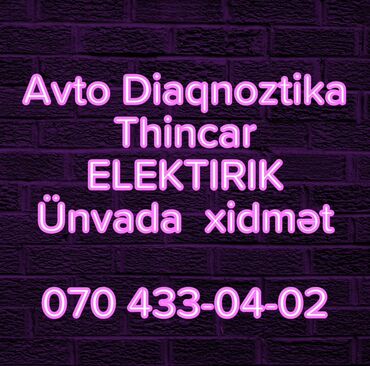 avtoservis avadanlıqları: Avtomobillər üçün diaqnostika və elektrik xidmətləri təklif olunur. Bu