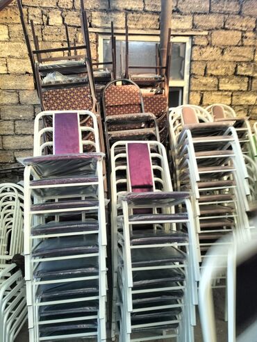 Stullar: Mətbəx üçün, Qatlanan, rəng - Ağ Stul — 10