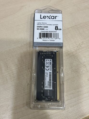 8gb notebook ram: Operativ yaddaş (RAM) 8 GB, 3200 Mhz, DDR4, Noutbuk üçün, Yeni