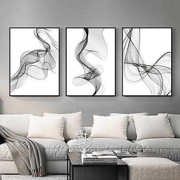 Модульные картины: Картины готовые/В наличии! Современный арт в матовых рамках для вашего — 4