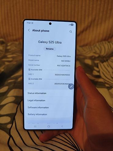 samsung s50: Samsung Galaxy S25 Ultra, Б/у, 256 ГБ, цвет - Черный, 2 SIM — 4