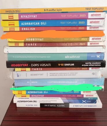 Digər kitablar və jurnallar: DİM və Abituriyent nəşrlərindən ibarət hazırlıq kitabları dəsti