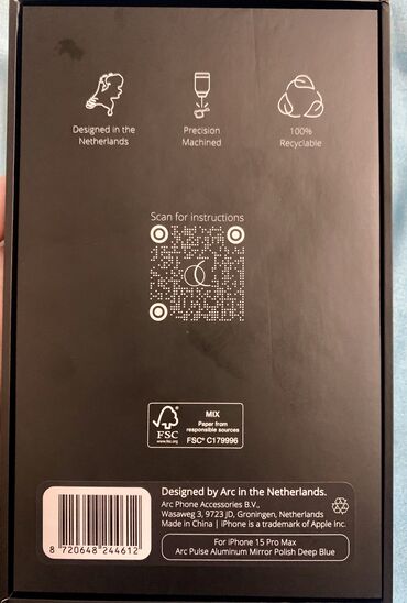 iphone 15 pro max чехол: Продам премиум-чехол Arc Pulse Deep Blue для iPhone 15 Pro Max