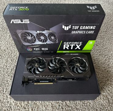 Видеокарты: Видеокарта Asus GeForce RTX 3070, 8 ГБ, Б/у