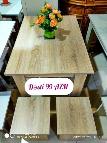 saat azerbaycan: Для кухни, Новый, Нераскладной, Квадратный стол, 4 стула