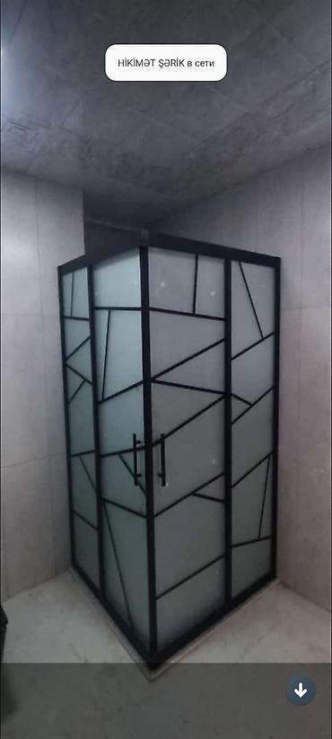 Duş kabinəsi – loft/industrial üslub - Forması: Künc tipli lalafo.az -da Duş kabinəsi – loft/industrial üslub - Forması: Künc tipli