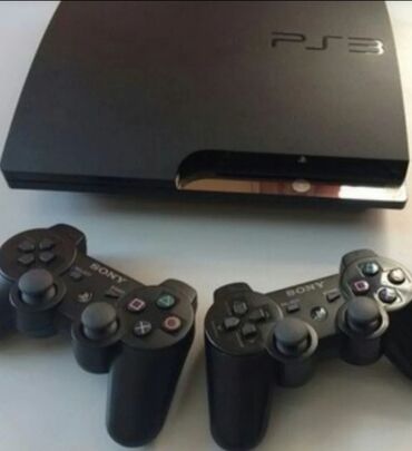ps3 60: Продаю идеальную PS3 slim, прошитая +40топ игр, Память 500гиг, не