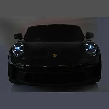 dron igracka za decu: Dečiji električni automobil Porsche 911 GT3 – crni, dvosedi, 24V - — 2